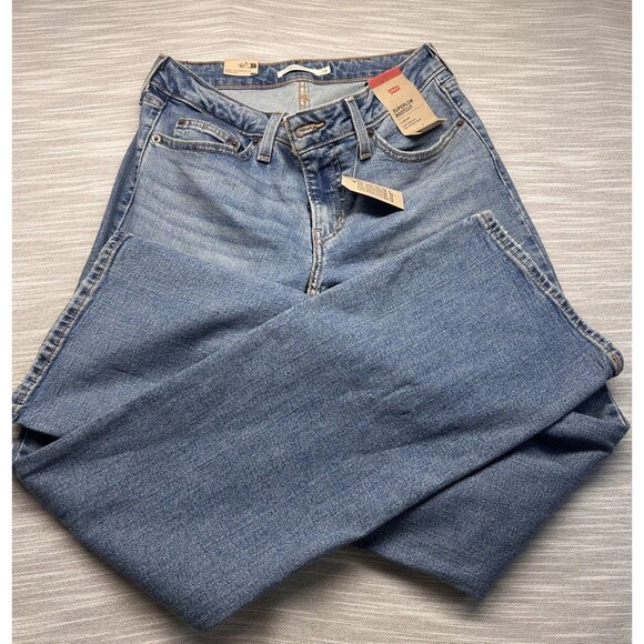 Levi's Women Super Low Bootcut Low Rise Zip Fly Stretch Jeans  28x 32 NWT - Picture 1 of 6